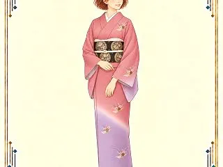 花舟刺繍の付け下げ｜花筏を楽しむ春コーデ
