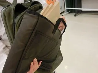 特製巻き藁代用品による逆突き突き込み稽古…
