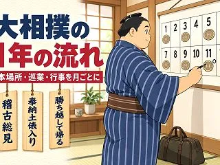 大相撲の年間スケジュール｜1月〜12月の…