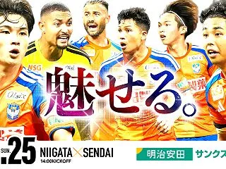 新潟 ２－１ Ｖ仙台＠快活南小泉