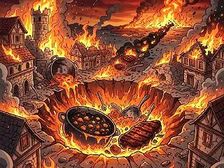 第６３回[走れボンバス、夕食が焦げた跡で…