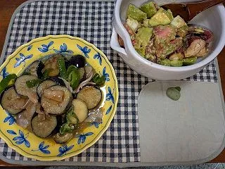 一日一品 なべしぎ ＆ タコとアボカドの…