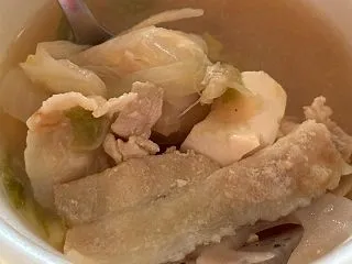 偽り無い具沢山な豚汁求む☆