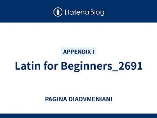 Latin for Beginners_…