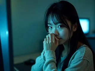 薄い壁と息を殺す快感。ネットカフェ個室の…