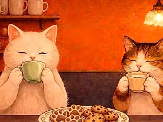 猫とこびとが届ける、秋夜のティーパーティ…