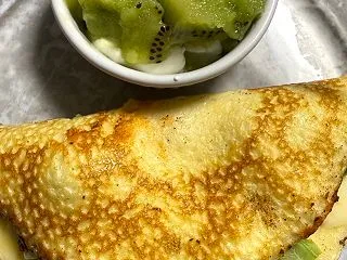 簡単 米粉のブリトー 見た目はオムレツ風…