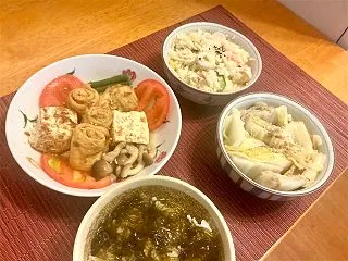 10/25 焼き豆腐と油揚げのサッと煮