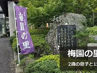 梅園の里に2歳の息子と宿泊｜館内和室・朝…