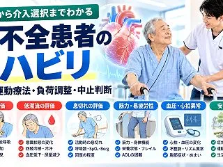 心不全患者のリハビリ｜運動療法の評価・負…