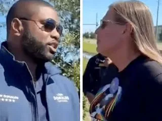 バイロン・ドナルズが女装した男に「サー」…