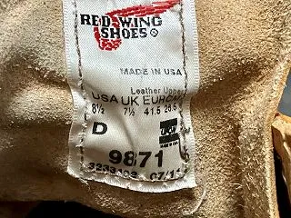 レッドウィング＃9871のつま先キズを補…