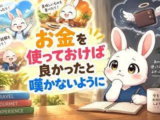 お金を使っておけば良かったと嘆かないよう…