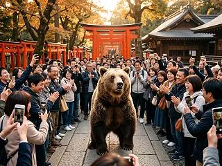 野生クマの咆哮を「神演出」と誤認、アンコ…
