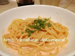 ファミレスで食べた明太子パスタ