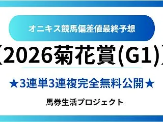 【菊花賞(G1)2026】オニキス偏差値…