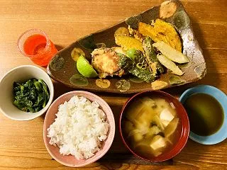 同じお皿で違う料理