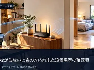 Wi-Fi 6Eがつながらないときの対応…