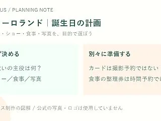 ピューロランドで誕生日をお祝いするには？…