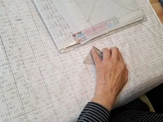 【教室の様子】模様が合わないんです