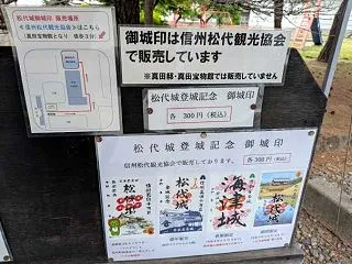 「松代城跡」と「旧松代駅」