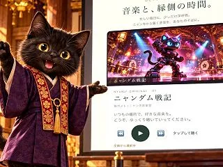 ニャン寺音楽堂をもっと身近に♪ ジジツー…