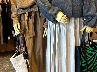 new!ジグザグ柄編みざっくりニット。S…