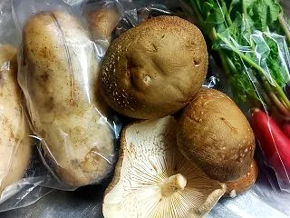 地物の野菜は美味しいです