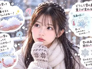 【実は…】雪がふわふわになる条件ってなに…