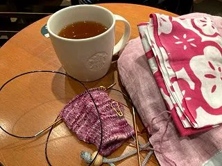 20分だけ編み物