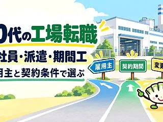 40代の工場転職は正社員・派遣・期間工の…