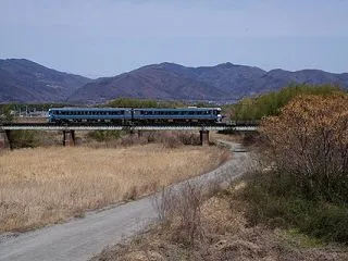 徳島線 川田川橋梁の剣山号