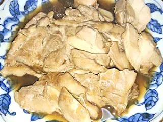 蒸し醤油漬け鶏もも肉