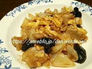 きくらげと豚肉の炒め物