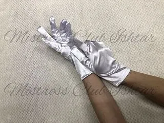 雅専用衣装-サテンショートグローブ・白 …