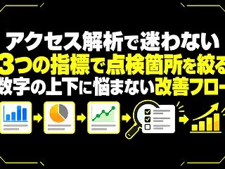 「アクセス解析の数字を見ても何を直せばい…