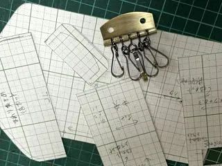 キーケース作成１（型紙作成）