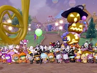 プクリポとエル子のハロウィンパーティーに…