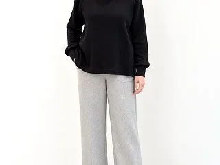 裏起毛ハイネックプルオーバー