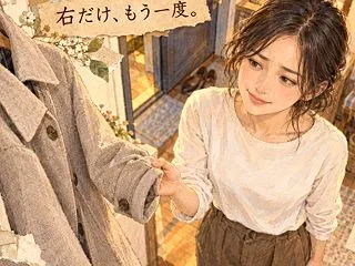 駅で同じコートの女性に会った朝。「服がか…