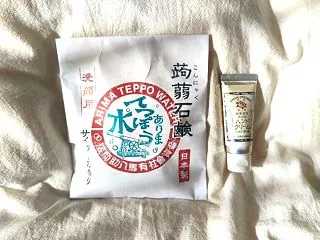 神戸のお土産に、不思議なこんにゃく石けん…