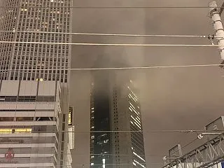 前線活発化 地表付近の雲底