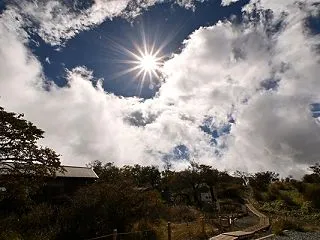 爆風の丹沢山から米軍機プロペラへ