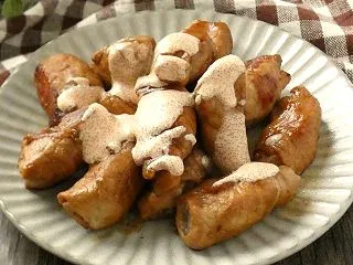 食べ応えバッチリ！「肉巻き里芋の明太マヨ…