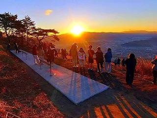 残念！遠野市 高清水展望台から望む雲海