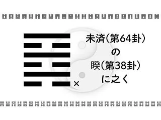 未済(第64卦)の睽(第38卦)に之く：…