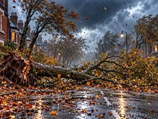 イギリスで「台風並み」の暴風雨、倒木で死…