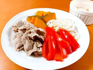 🐷 ゆで豚と温野菜のツナソース