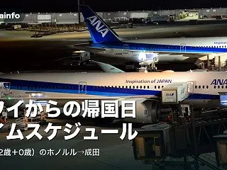 ハワイからの帰国日のタイムスケジュール｜…