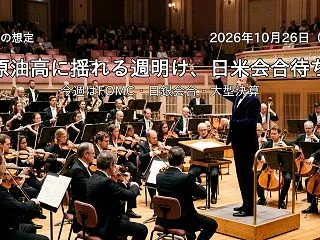 朝の想定（2026年10月26日）─原油…